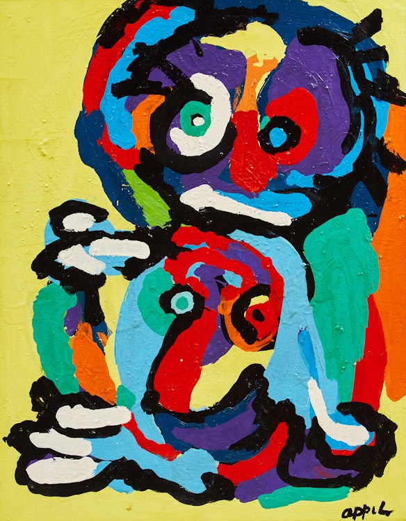 Artwork by Karel Appel, Untitled (A Boy and His Dog)