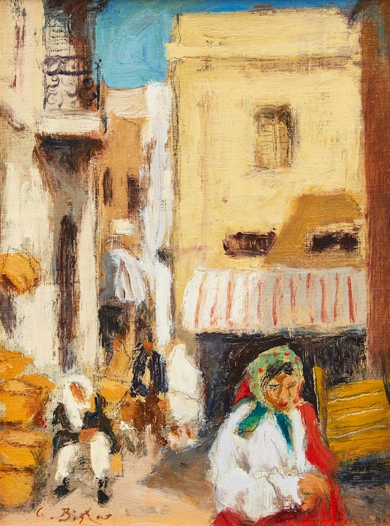 Artwork by Antoine Bittar, Rue à Sousse, Tunisie