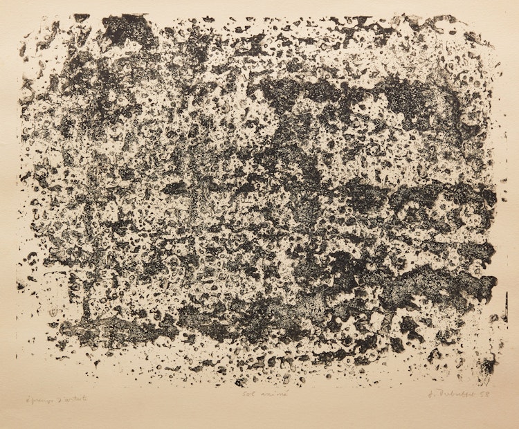 Artwork by Jean Dubuffet, Sol animé