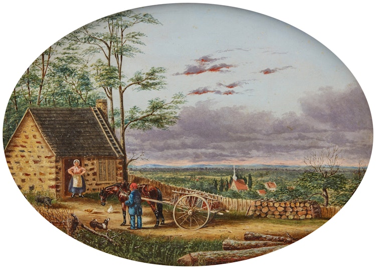 Artwork by Frederick Samuel Barnjum, Habitant Home