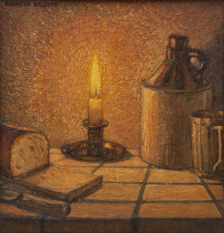 Artwork by Gabrielle Messier, Nature morte à la chandelle