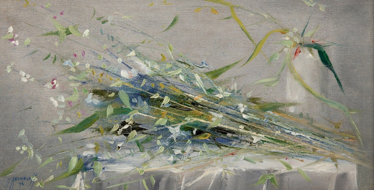Artwork by Moe Reinblatt, Floral Abstraction