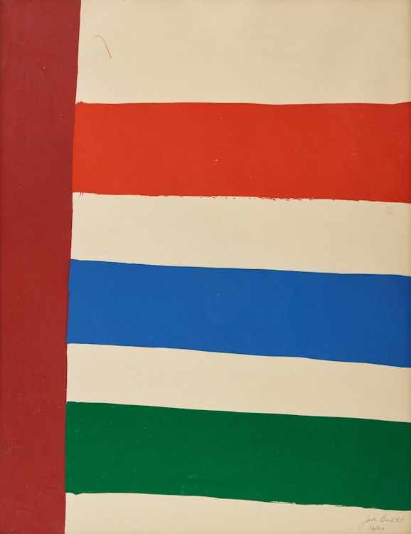 Artwork by Jack Hamilton Bush,  Stripes to the Right