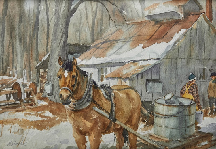 Artwork by Henry John Simpkins, Stop for Lunch