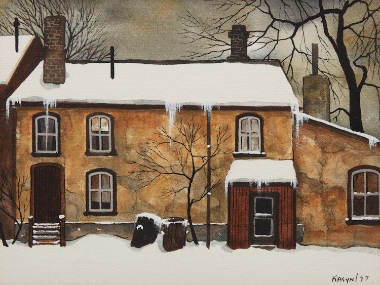 Artwork by John Kasyn, Off Oak Street