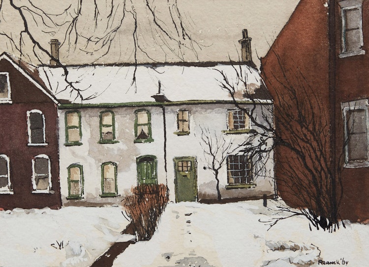 Artwork by Albert Jacques Franck, Untitled (House in Winter)